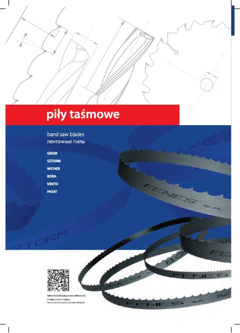 Okładka katalogu Drewno Piły taśmowe