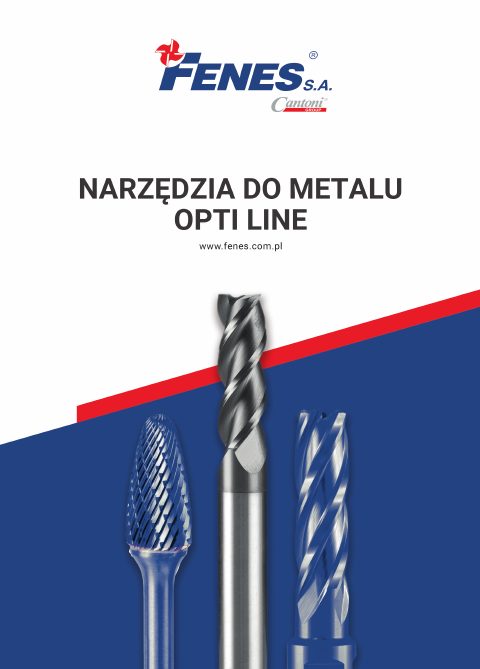 Okładka katalogu Fenes narzędzia do metalu opti line