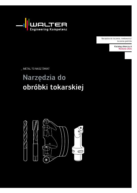 Okładka katalogu Walter — toczenie
