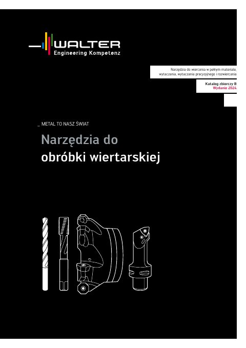 Okładka katalogu Walter — obróbka otworów