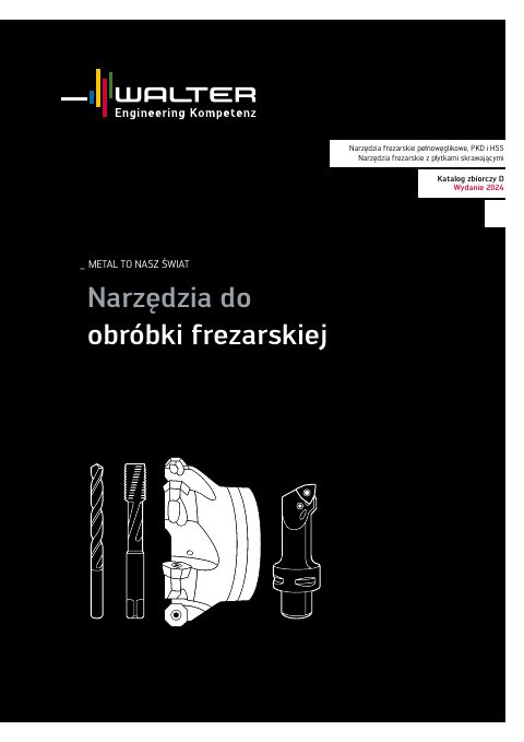 Okładka katalogu Walter — frezowanie