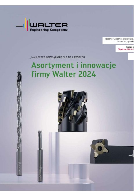Okładka katalogu Walter — nowości produktowe 2024/1