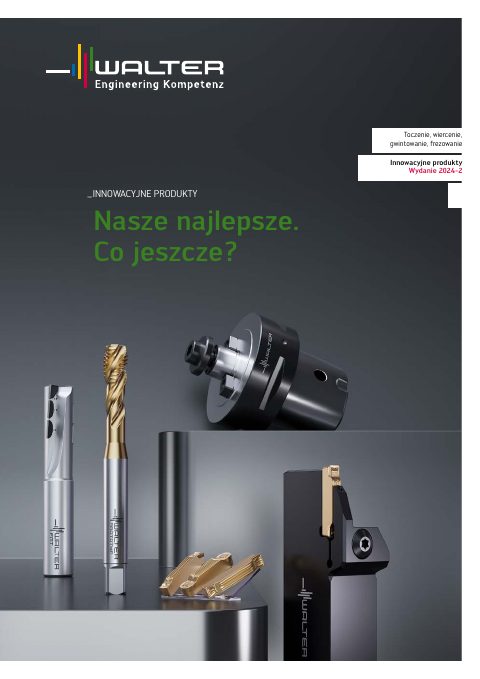 Okładka katalogu Walter — nowości produktowe 2024/2