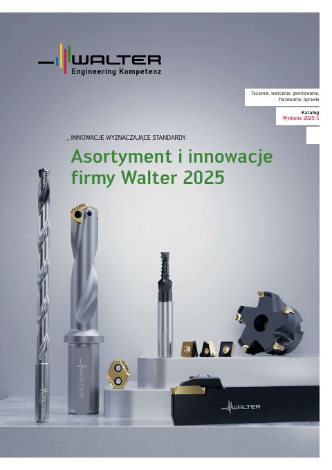 Okładka katalogu Walter — nowości produktowe 2025/1